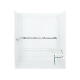 62070115-0 Alcove Shower Kit 39.375-in L x 63.25-in W x 73.25-in H in White