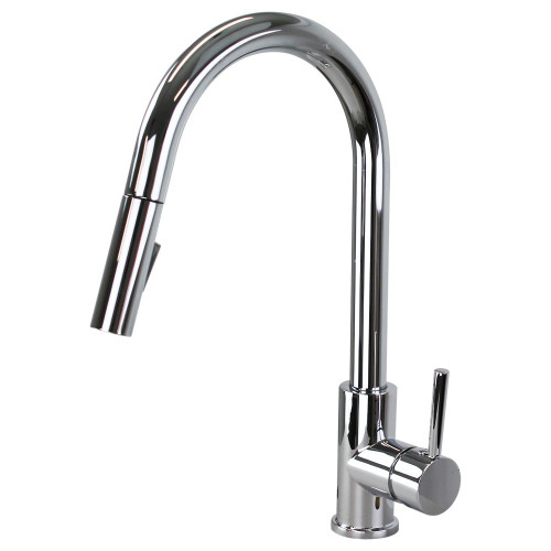 Pull Down Kitchen Faucet with Single Handle, Polished Chrome
