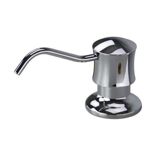 Soap Lotion Dispenser with Bottle, Polished Chrome