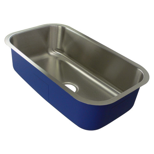 31.5-in x 18-in x 9-in 16 Gauge Super Single Bowl, Undermount Stainless Steel Kitchen Sink Kit with Grid, Strainer, Installation Kit