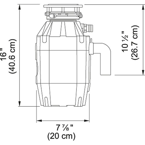 Disposer Continuous 1 1/4 Hp Shell