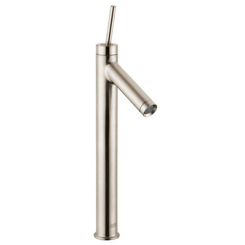Bathroom Faucet Vessel Faucet with Lever Handle, QuickClean and EcoRight Technology - Less Metal Pop-Up Drain Assembly in Brushed Nickel Bathroom Faucet Vessel Faucet with Lever Handle, QuickClean and EcoRight Technology - Less Metal Pop-Up Drain Assembly in Brushed Nickel