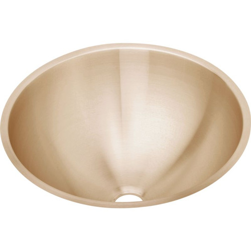 ELUH16-CU Antimicrobial Copper Single Bowl Undermount Sink in Lustrous Highlighted Satin