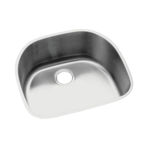 Elkay ELUH2118 Stainless Steel Single Bowl Undermount Sink in Lustrous Highlighted Satin Elkay ELUH2118 Stainless Steel Single Bowl Undermount Sink in Lustrous Highlighted Satin