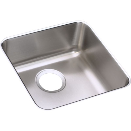Elkay ELUHAD121255 Stainless Steel Single Bowl Undermount Sink in Lustrous Highlighted Satin Elkay ELUHAD121255 Stainless Steel Single Bowl Undermount Sink in Lustrous Highlighted Satin