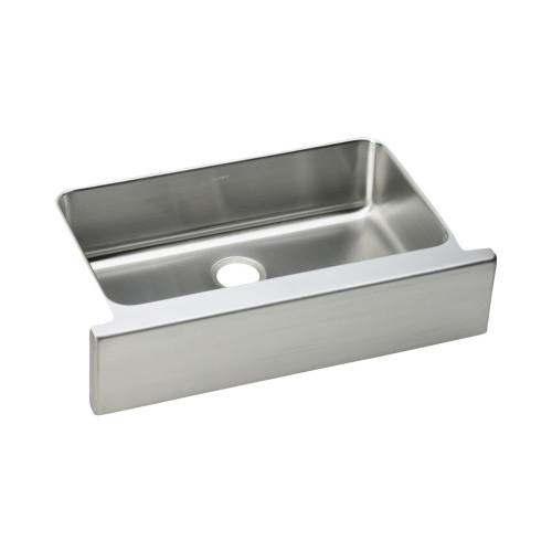 Stainless Steel Single Bowl Apron Front Undermount Sink in Lustrous Highlighted Satin Stainless Steel Single Bowl Apron Front Undermount Sink in Lustrous Highlighted Satin