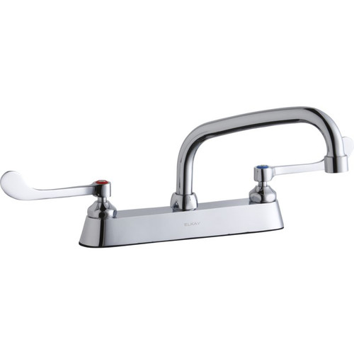 LK810AT08T6 Commercial 3-Hole Faucet in Chrome
