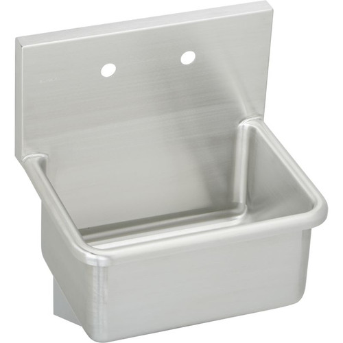 Elkay ESS23192 Commercial Service Sink with 2 Faucet Holes in Buffed Satin Elkay ESS23192 Commercial Service Sink with 2 Faucet Holes in Buffed Satin