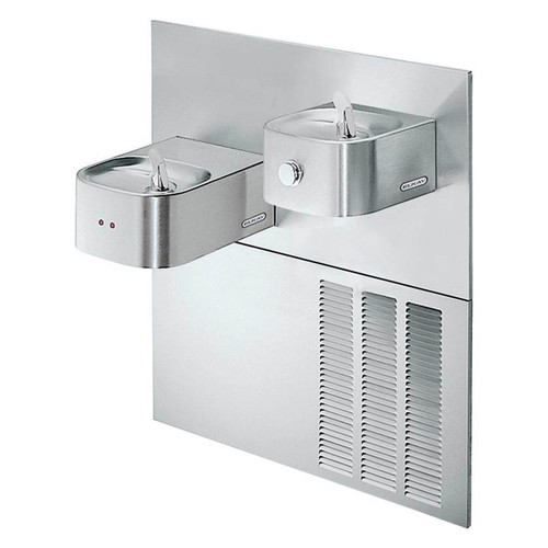 Soft Sides ADA Bi-Level Reverse Refrigerated Fountain in Stainless Steel