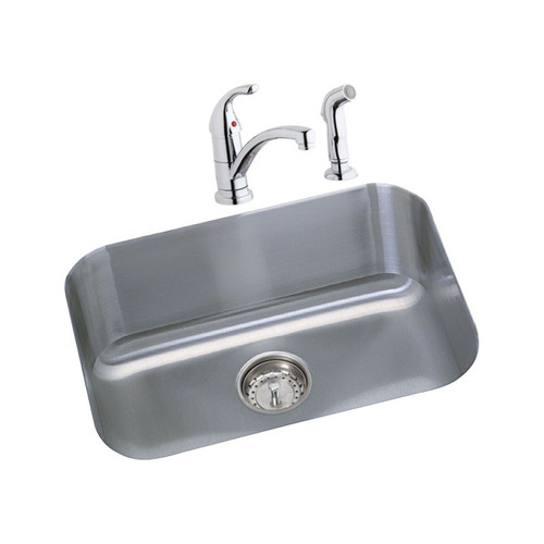DXUH2115DF Stainless Steel Single Bowl Undermount Sink and Faucet Kit in Radiant Satin DXUH2115DF Stainless Steel Single Bowl Undermount Sink and Faucet Kit in Radiant Satin