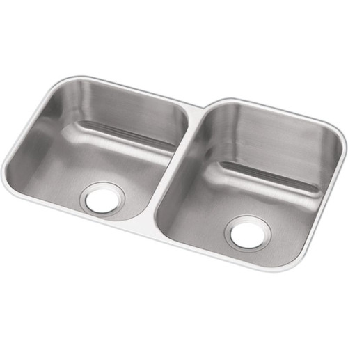 DXUH312010L Stainless Steel Double Bowl Undermount Sink in Radiant Satin DXUH312010L Stainless Steel Double Bowl Undermount Sink in Radiant Satin