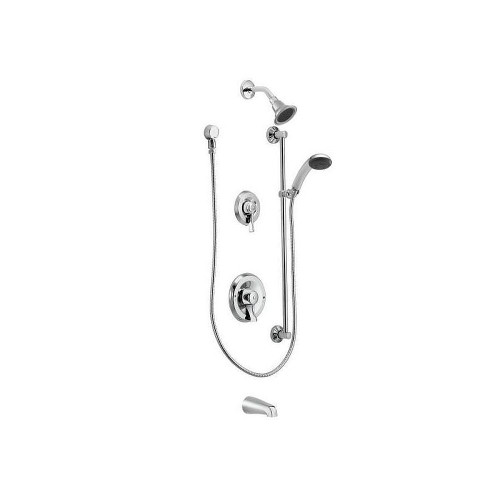 T8343EP15 Bath and Shower Faucet with Posi-Temp Pressure Balanced Trim in Chrome