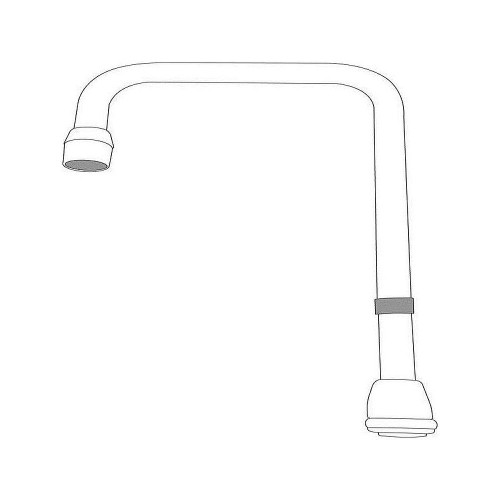 S0004 6in Double Bend Spout in Chrome