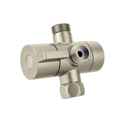 Shower Arm Diverter in Brushed Nickel