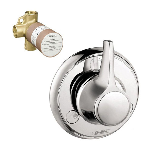 Hansgrohe K15934-15984CR C Trio/Quattro Trim with 2-Way Diverter Rough-In in Chrome Hansgrohe K15934-15984CR C Trio/Quattro Trim with 2-Way Diverter Rough-In in Chrome