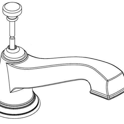 Roman Tub Diverter Spout in Brushed Nickel
