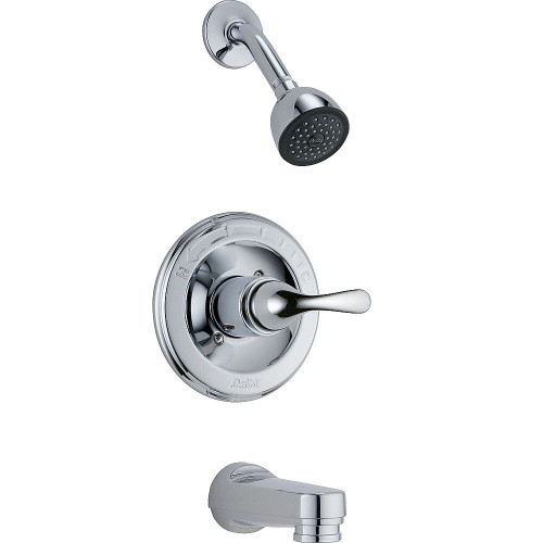 Bath and Shower Trim with Monitor and Touch Clean Technologies in Polished Chrome