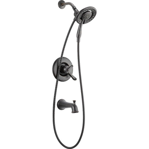 Dual Function Pressure Balanced Bath and Shower Trim with In2ition 2-in-1 Hand Shower and Integrated Volume Control Less Rough-in in Venetian Bronze Dual Function Pressure Balanced Bath and Shower Trim with In2ition 2-in-1 Hand Shower and Integrated Volume Control Less Rough-in in Venetian Bronze