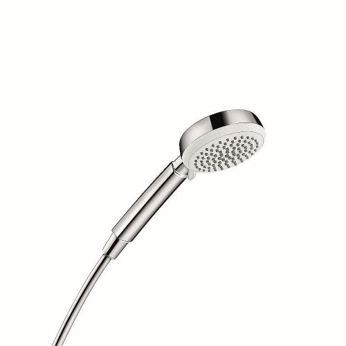 Hansgrohe 26827401 Crometta 100 2.0 GPM Vario-Jet Handshower, In White/Chrome Hansgrohe 26827401 Crometta 100 2.0 GPM Vario-Jet Handshower, In White/Chrome
