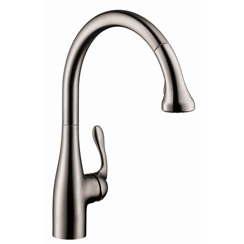 Allegro E Gourmet Semi-Pro Kitchen Faucet, 2-Spray Pull-Down, 1.75 GPM, In Steel Optic Allegro E Gourmet Semi-Pro Kitchen Faucet, 2-Spray Pull-Down, 1.75 GPM, In Steel Optic
