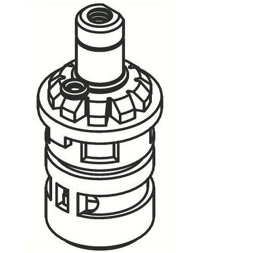 Plastic Shell Ceramic Disc Cartridge for Double Handle Faucet - Cold Side