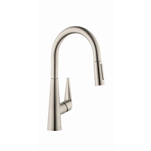72813801 Talis S HighArc Kitchen Faucet, 2-Spray Pull-Down, 1.75 GPM, In Steel Optic