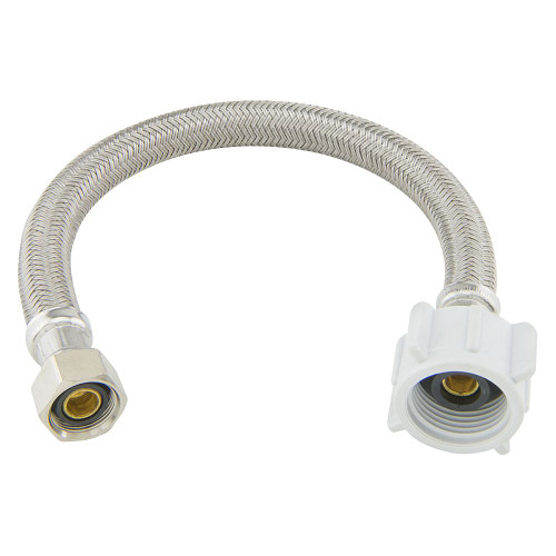 7/16 in. Comp x 7/8 in. Ballcock Braided Polymer Connector