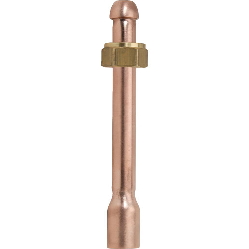 1/2 in. O.D. Copper Faucet Riser Sweat 1-Piece with Shank Nut Copper Riser