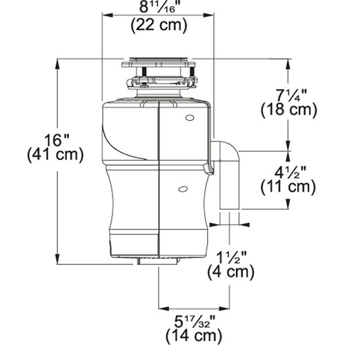 1 Horsepower Continuous Feed Garbage Disposal