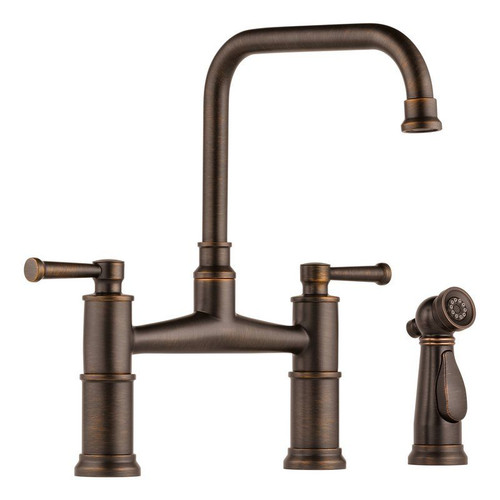 Deck Mounted Kitchen Faucet in Venetian Bronze Deck Mounted Kitchen Faucet in Venetian Bronze