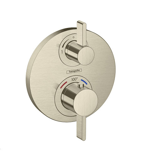 15757821 Ecostat S Thermostatic Trim with Volume Control, In Brushed Nickel 15757821 Ecostat S Thermostatic Trim with Volume Control, In Brushed Nickel