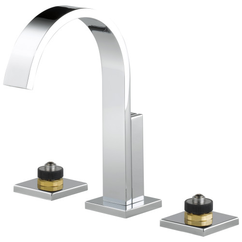 65380LF-PCLHP-ECO Widespread Lavatory Faucet Less Handles in Chrome Finish, 1.2gpm Flow Rate