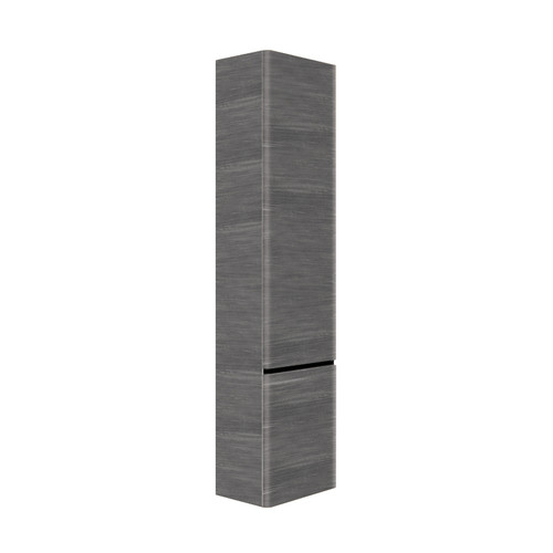 35 Series Linen Cabinet Grey Oak Cross Curve