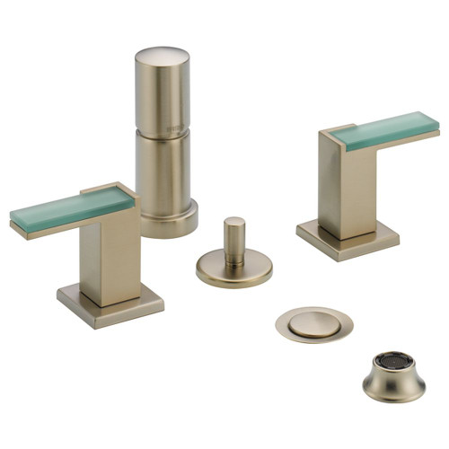 Bidet Faucet Less Handles in Brushed Nickel Finish