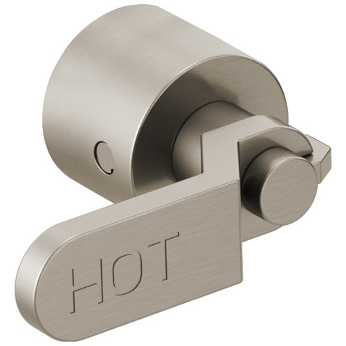 3-1/8" Industrial Double Lever Handle Kit for Wall Mount Tub Filler in Luxe Nickel