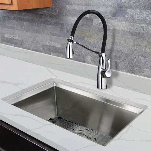 T3660-PC Organix Pull-Out Kitchen Faucet, Polished Chrome