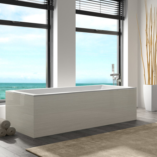 T4240-BN Roslyn Floor Mounted Freestanding Tub Filler With Hand Shower, Brushed Nickel