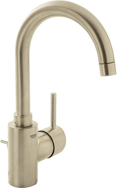 Single-Handle Bathroom Faucet, Large Size in Brushed Nickel Infinity Finish