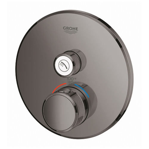 Grohe 29136A00 Grohtherm Single Function Thermostatic Trim with Control Module in Hard Graphite Finish Grohe 29136A00 Grohtherm Single Function Thermostatic Trim with Control Module in Hard Graphite Finish