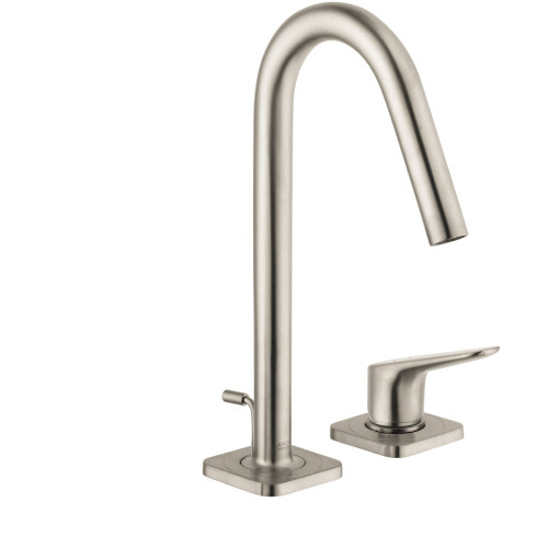 2-Hole Single-Handle Faucet 160 with Pop-Up Drain in Brushed Nickel
