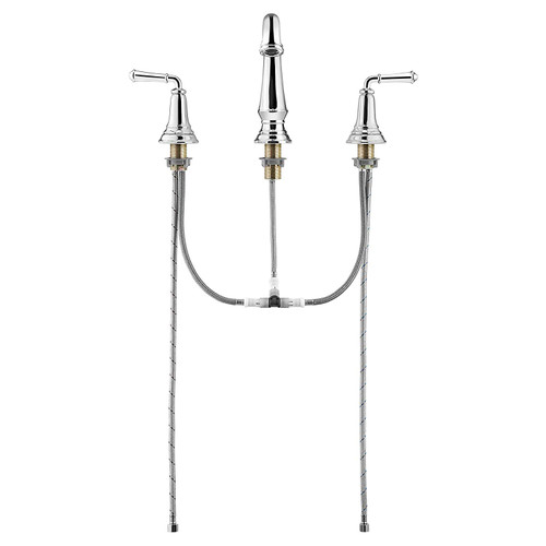7052807.002 Widespread Faucet with Lever Handles in Polished Chrome Finish