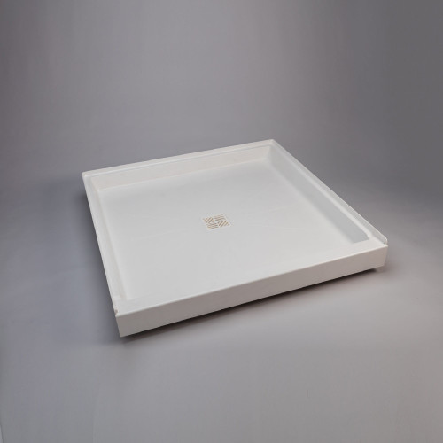 48 in. x 48 in. Shower Base with Integral Molded Drain in White