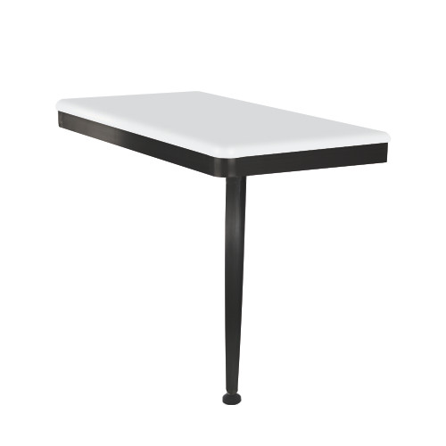 SSSL2412R-MB01 24in x 12in Right-Hand Shower Seat with PVD Coated Matte Black Frame and Leg