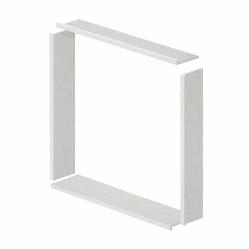36in x 36in x 7-1/4in Window Trim Kit, in Lunar
