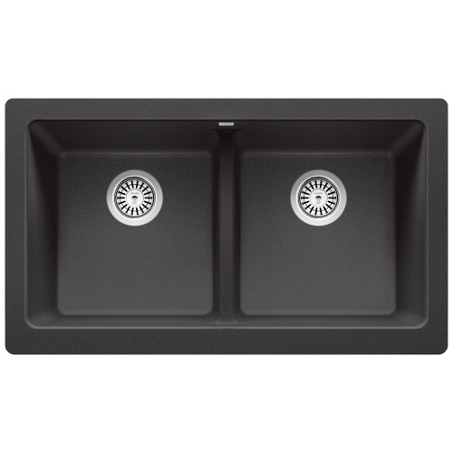 526547 Vintera 33" Equal Double Apron-Front Kitchen Sink in Anthracite