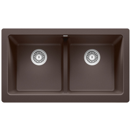 526552 Vintera 33" Equal Double Apron-Front Kitchen Sink in Caf