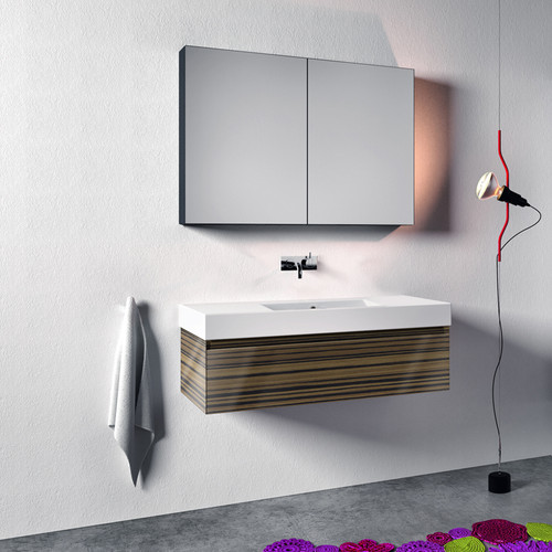 125 Series Base Cabinet Zebra Wood