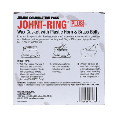 Hercules 90214 3-in or 4-in Johni-Rings - Regular Flat Ring, Combo Pack Hercules 90214 3-in or 4-in Johni-Rings - Regular Flat Ring, Combo Pack