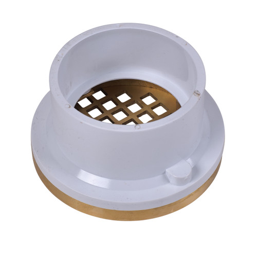 3" or 4" PVC general purpose drain w/ 5" nickel alloy grate
