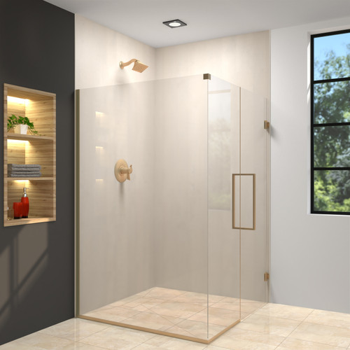 Ready to Tile Wet Floor Shower Base with a Rear Center Shower Drain, 45.3-in L x 30.3-in W